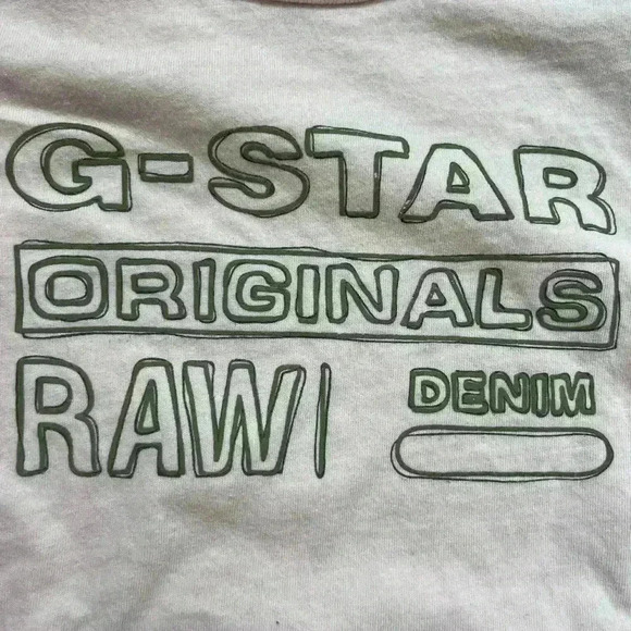 G-Star Raw Kids Size 10 Long Sleeve Graphic Tee Pink - Picture 2 of 5
